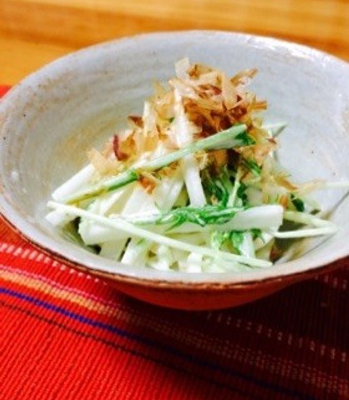 水菜の梅マヨあえのレシピ・作り方プロに教わるおいしいレシピ オレンジページ.net