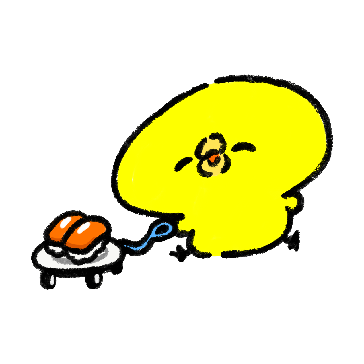 マグロの握り寿司イラストレイン🚂 - イラスト無料素材