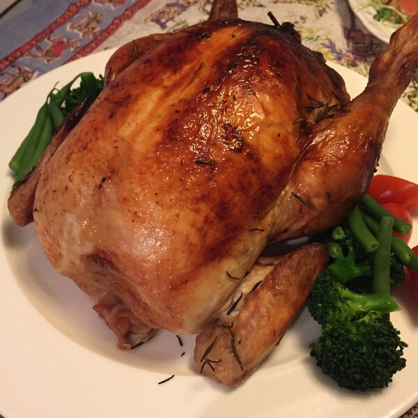 クリスマスでなくても、丸鶏ローストチキンの作り方・レシピ。今回は金銀卵?入り!: ぷくの簡単料理レシピブログ