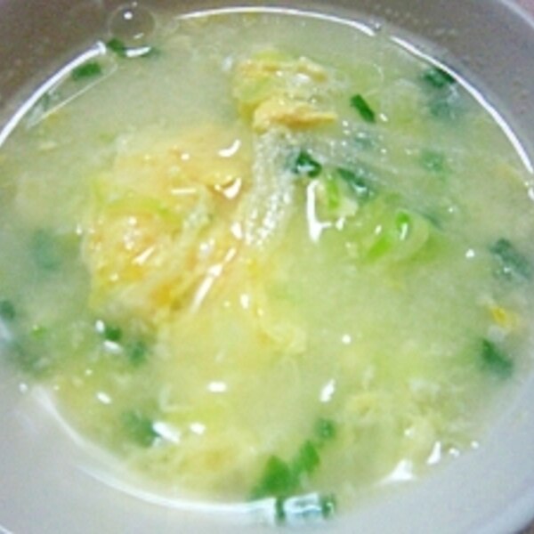 さっとできる♪ 白だしのたまご雑炊