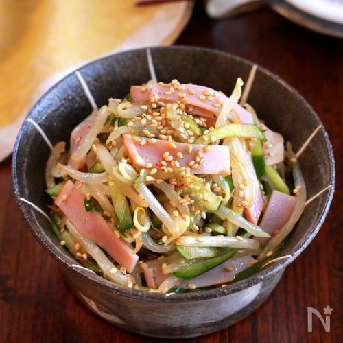 もやしとハムきゅうりの中華サラダ 5分で完成