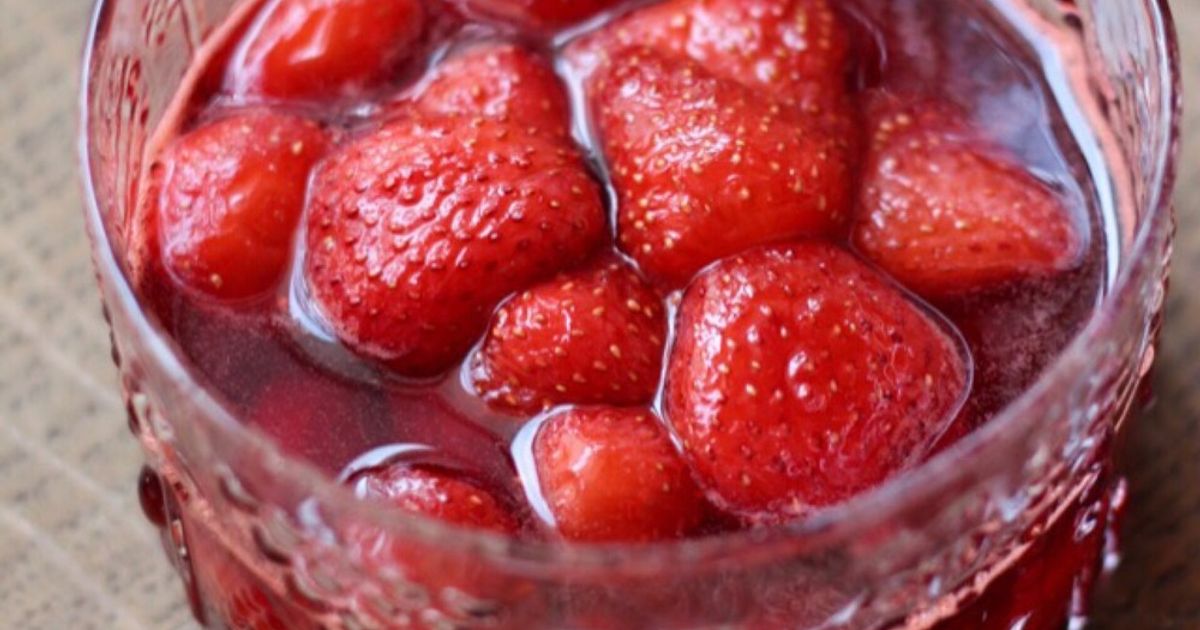 いちごのコンポートStrawberry compote