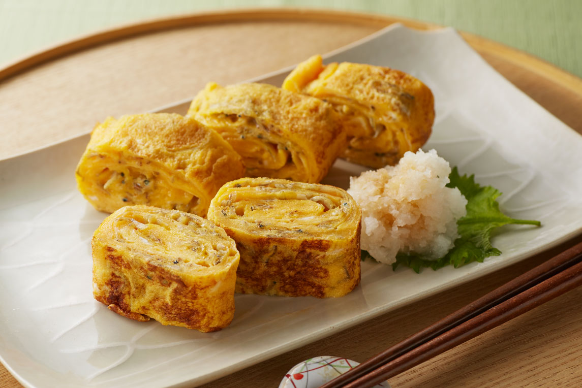 「男子ごはん」ねぎと明太子の卵焼き