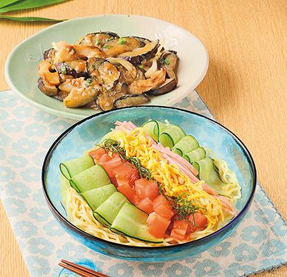 冷やし中華メインの献立 2018年6月3日我が家の献立の記録、糖尿病で食事制限、リウマチの記録