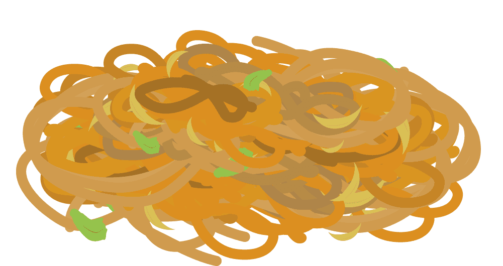 シンプルおしゃれなカップ焼きそばイラスト・フリー素材なら「シンテリ」