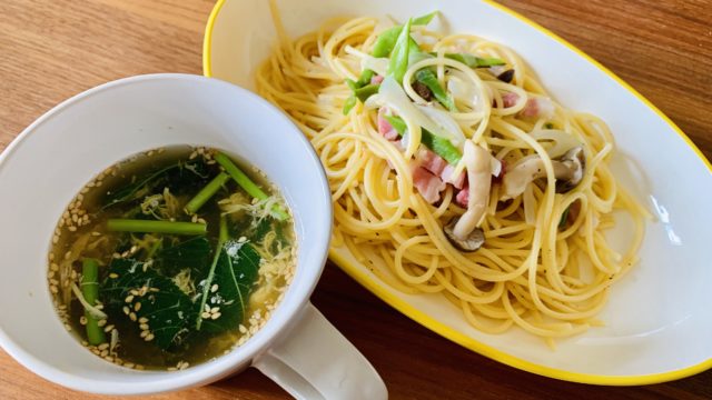 夏バテに モロヘイヤと卵の和風スープクラシル