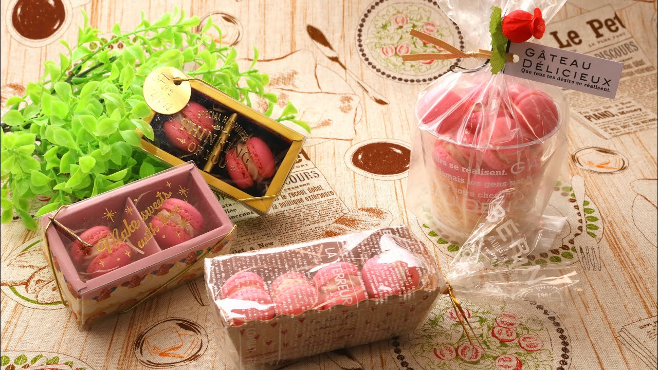 シフォンケーキのラッピング難しそう😭ってコメント来てた！,シフォンケーキ ラッピング バレンタイン