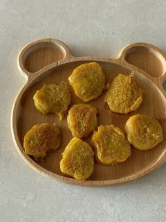 11m7d 離乳食後期① 〜バナナのオートミール粥・おやき～見習い管理栄養士のできごと レシピブログ