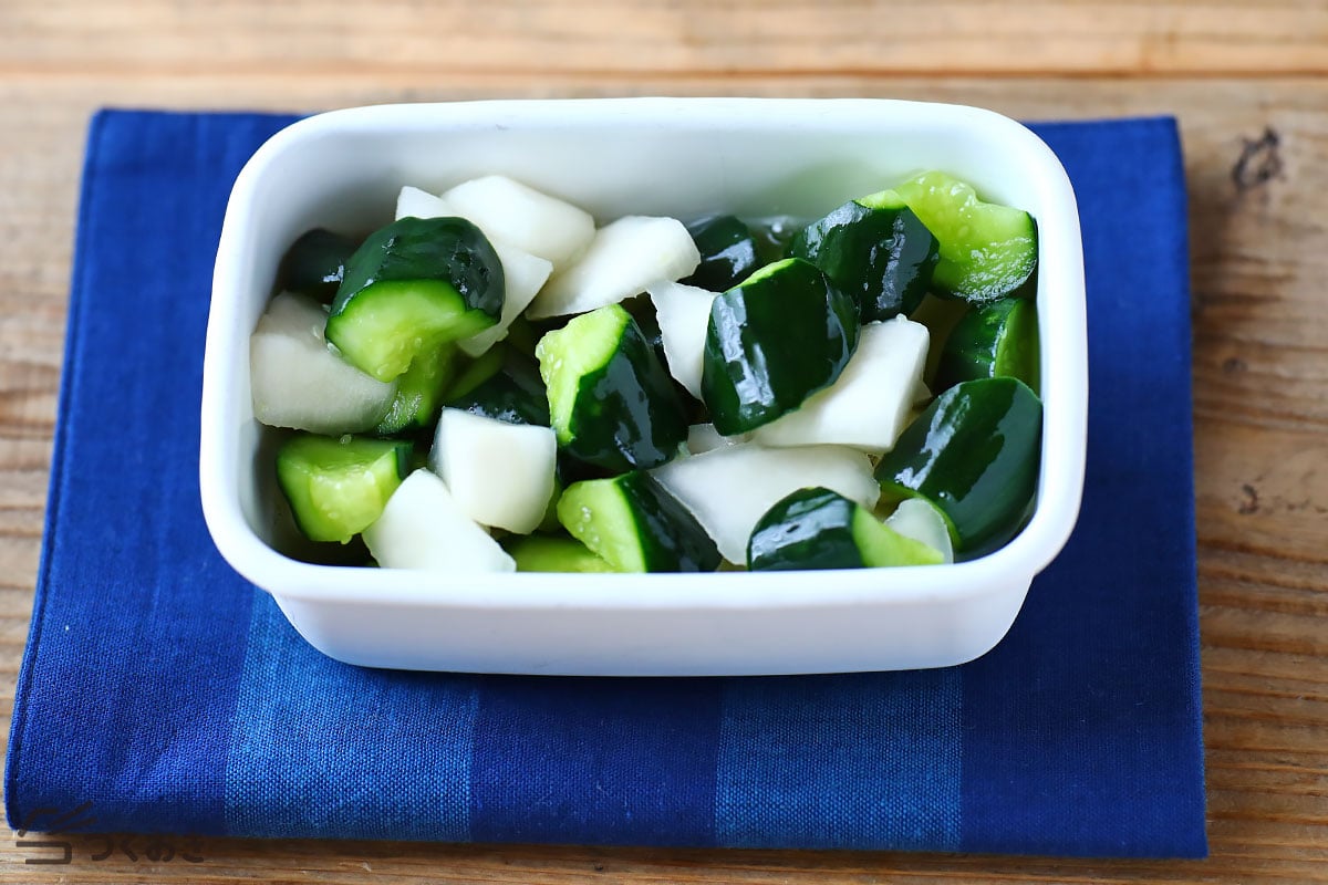 白だし浅漬け かぶ、きゅうり、キャベツで