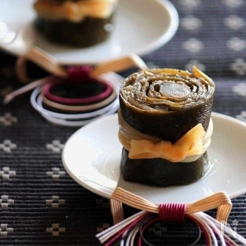 タラコとゴボウの昆布巻き 圧力鍋副菜