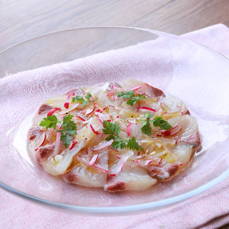 オシャレに！はまちのカルパッチョ