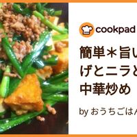 人気1位厚揚げ×なすの殿堂入りレシピTOP15 つくれぽ1000 から厳選! ちそう