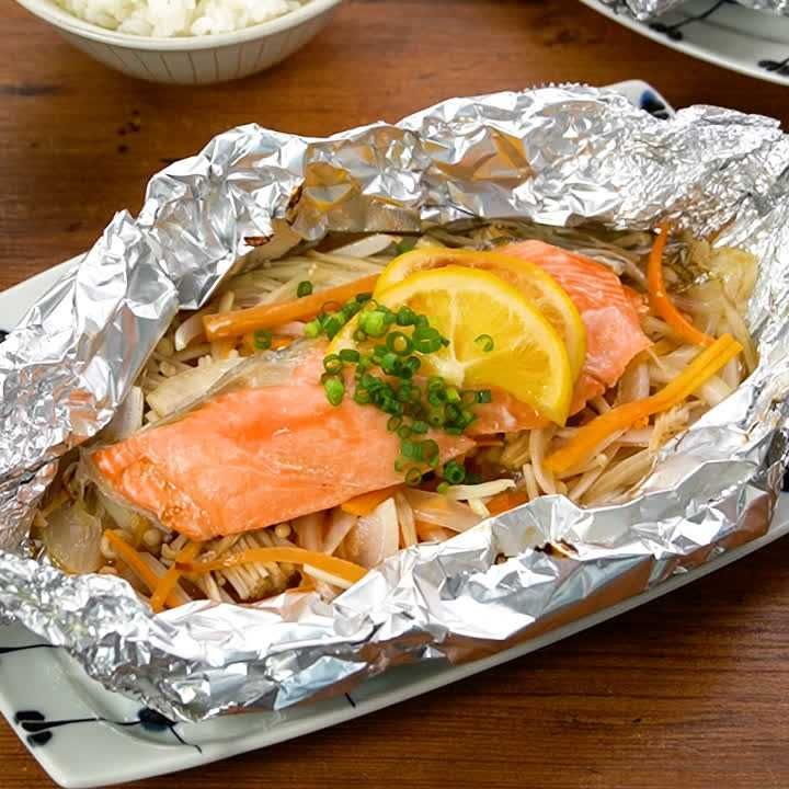 簡単な鮭のホイル焼きレシピ