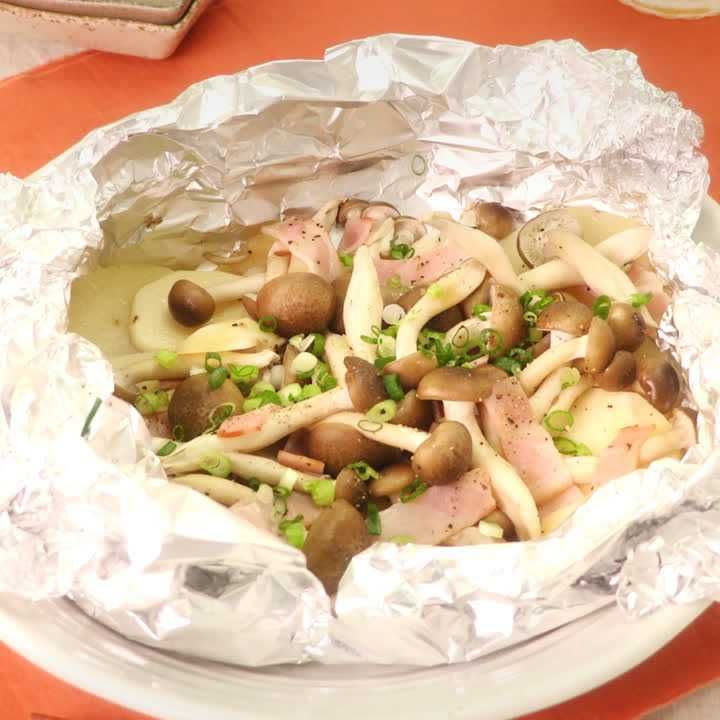 ポテトのバターチーズ焼き 魚焼きグリル