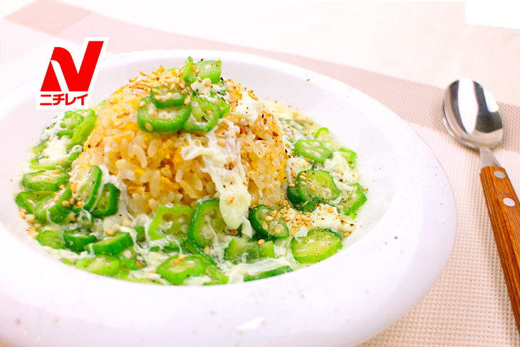 チーズと卵の即席リゾット