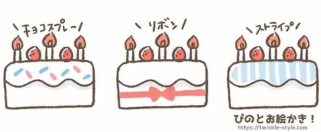 ケーキしらたま – イラストせんせい使いやすいフリー素材集