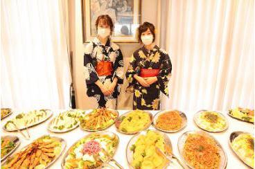 夏祭りな食事レク 〜食欲そそるソースの香り〜公式 介護付有料老人ホーム アンサンブル&ファミニューGakkenGroupメディカル・ケア・サービス