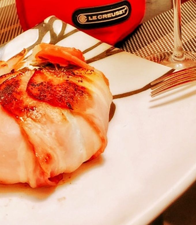 カマンベールチーズのベーコン包み