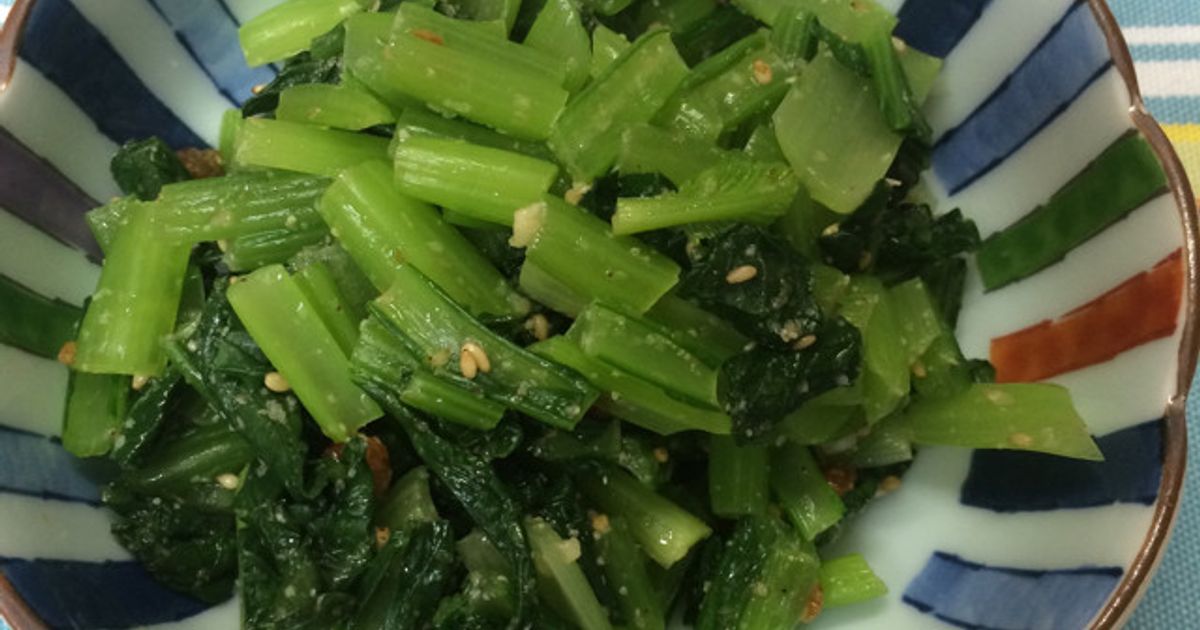 小松菜と納豆のねばねば和え