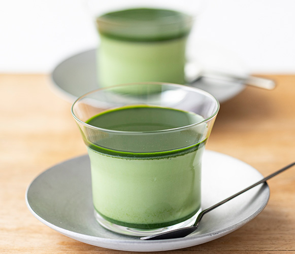 火を使わず簡単にできる!!抹茶ごまミルク・グラデーションプリン
