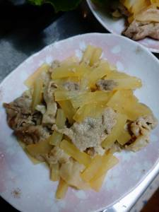 豚こまと大根の旨塩炒め