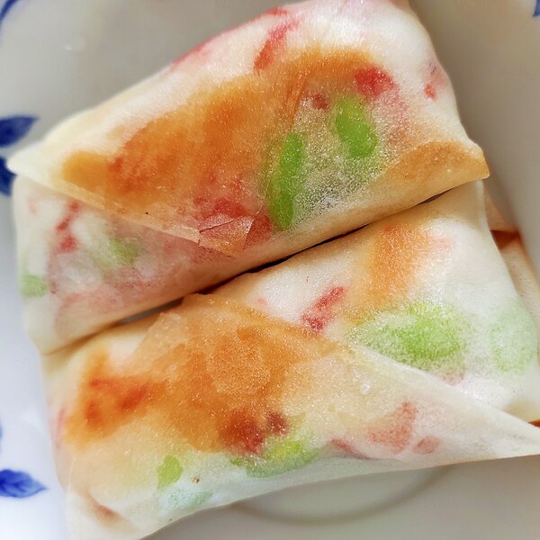 サクサク！海老はんぺんチーズの三角春巻きぎんもく食堂のごはん日記