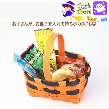 お菓子をいれて♪カボチャのキャンディバスケット🎃, 大きめお菓子が入る✨バスケット作ったよ🤭,両面折り紙 ダイソーのだと、オレンジと黄緑の両面があるよ🫶 だと折りやすいんだけど、自分で作る両面折り紙の方が、アレンジがきいて楽しかった🤩,緑系でもいいし、今100均にたくさんあるハロウィンの折り紙使っても可愛かったよ！, ざひ参考にしてみてね〜💫,折り紙 ハロウィン ハロウィンスイーツ