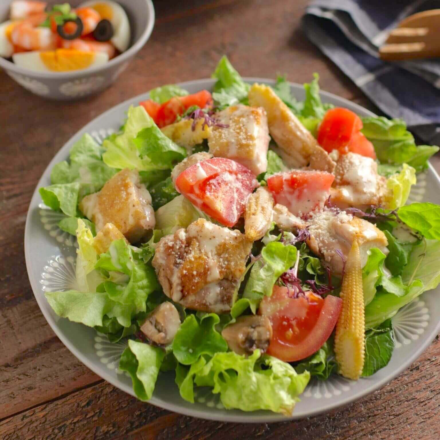 チキンのおかずサラダ