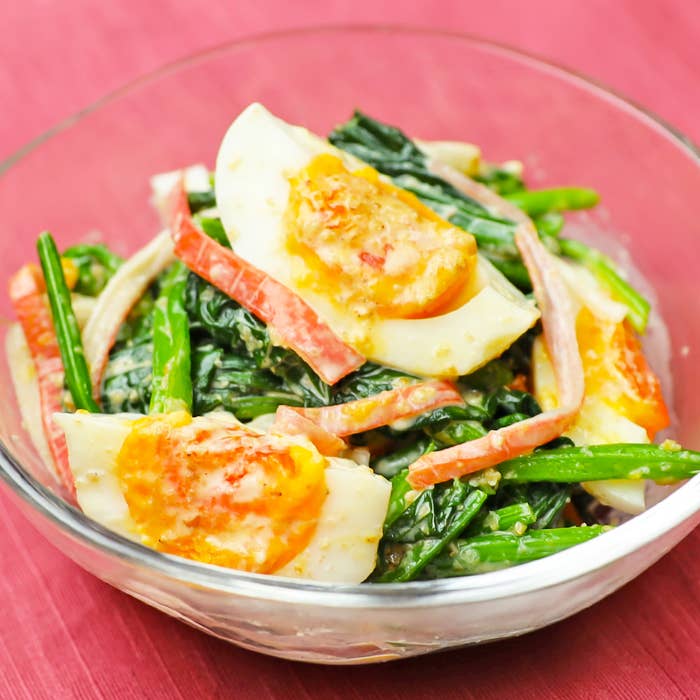 10分でできる！ほうれん草と海苔のサラダ 3月1日ひめくりおつまみレシピ