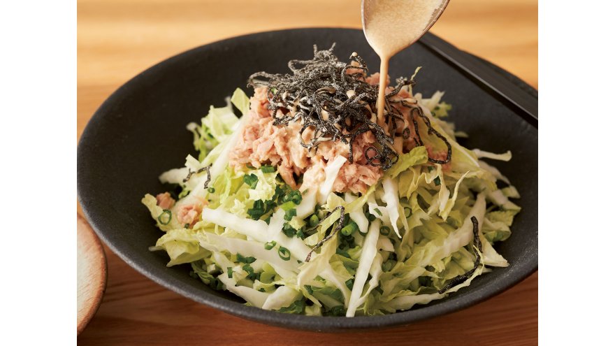 白菜ポン酢マヨ生サラダ