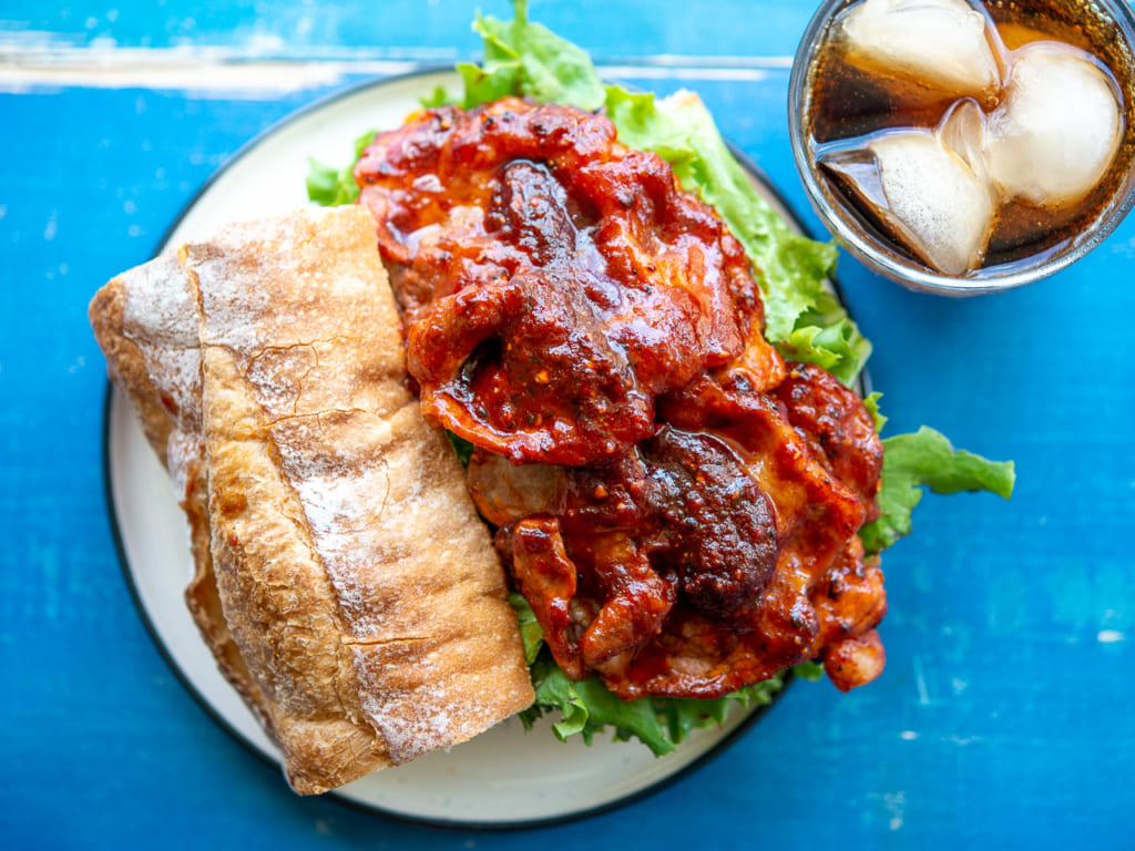 キャンプにも♪豚ロースでバーベキューポーク