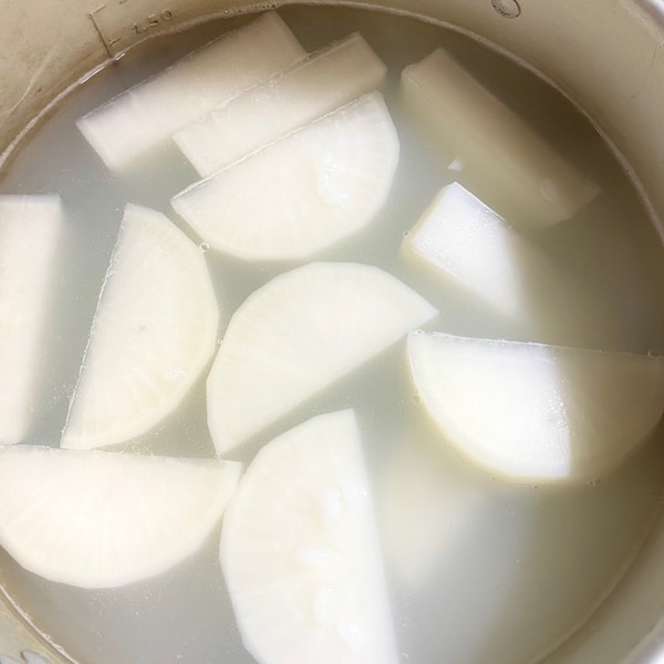 おでん屋直伝！大根の下ごしらえ方法♪