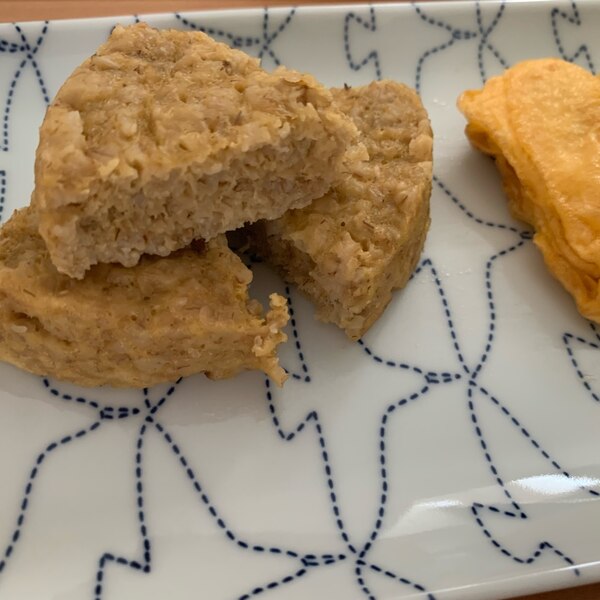 ダイエット レンジで簡単！オートミールバナナココアケーキの作り方・レシピ 簡単 時短 お手軽 レンチンおやつに