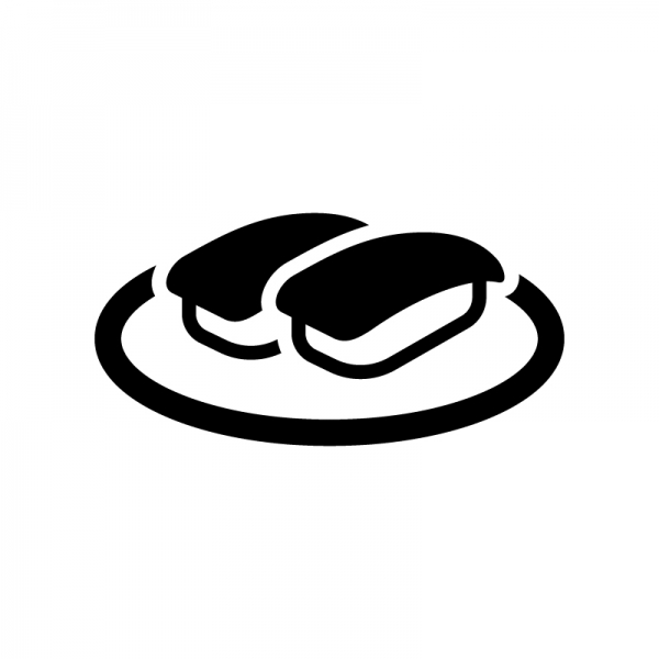 無料イラスト かわいいフリー素材集: マグロの赤身のお寿司のイラスト