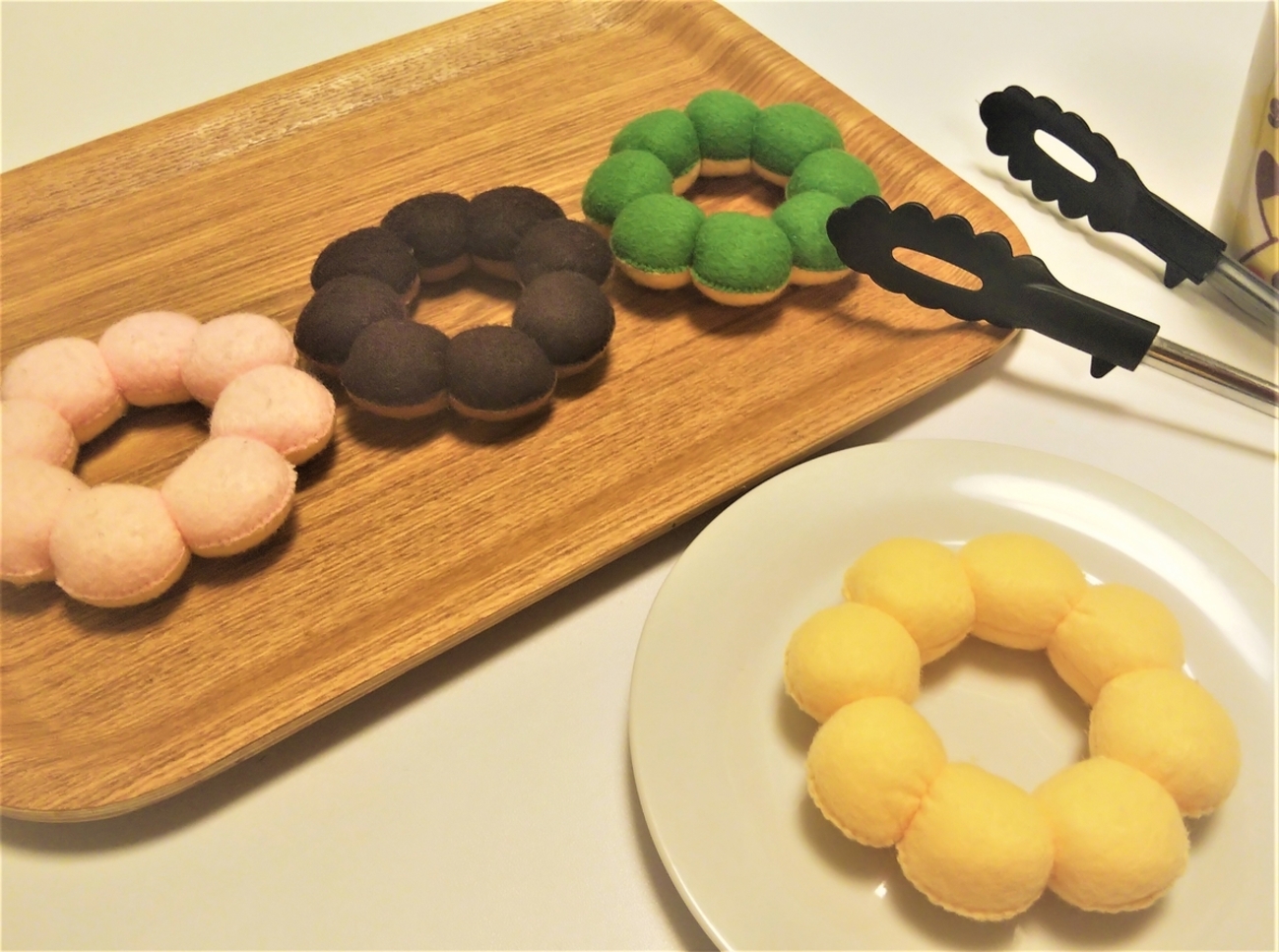 手縫いDIY☆子どものおもちゃにもインテリアにもなるフェルトドーナツの作り方