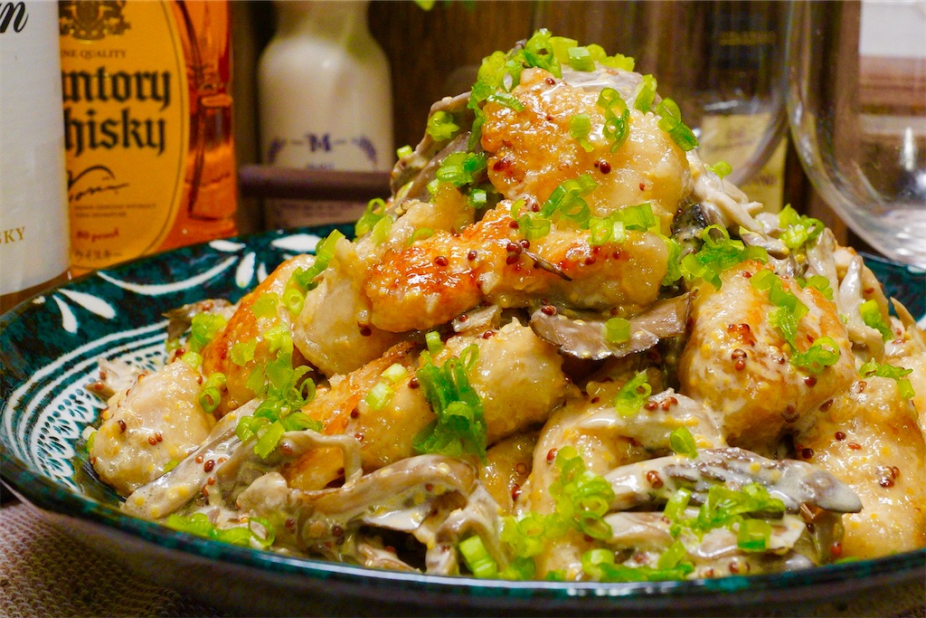 鶏肉と玉ねぎのマヨネーズ焼き