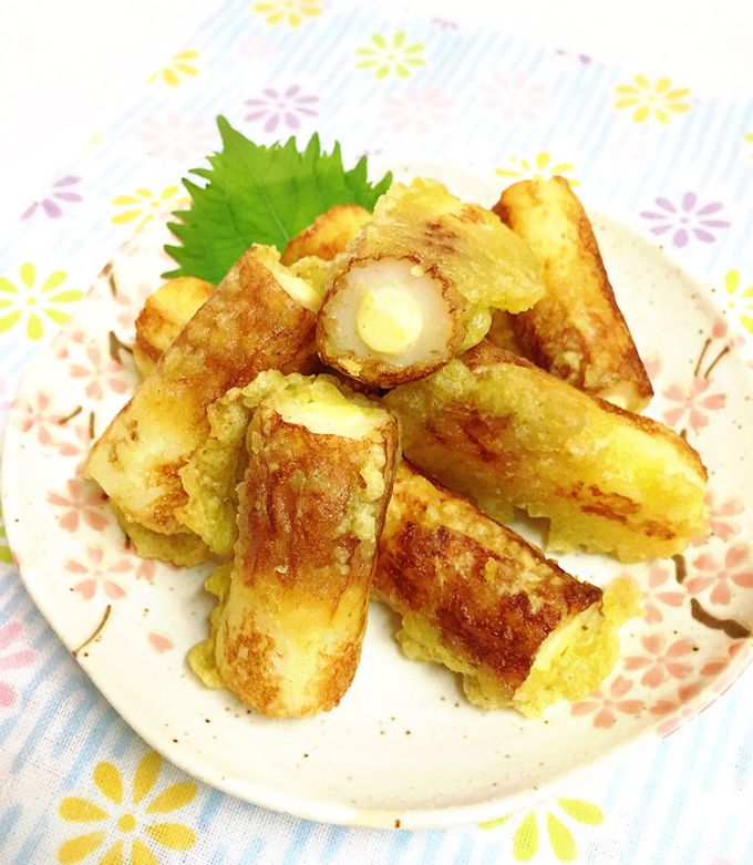 ちくわの磯辺揚げ〜カレーチーズ