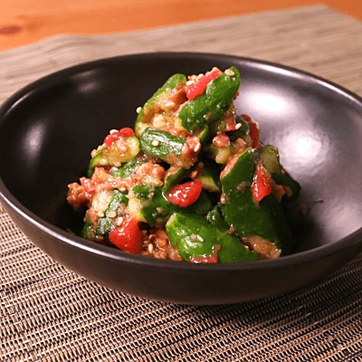 きゅうりの梅鰹和え – mariness