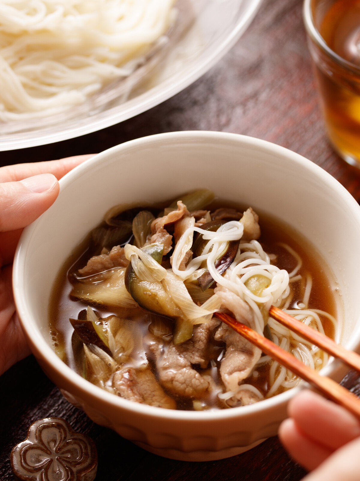 豚肉ごまみそそうめん