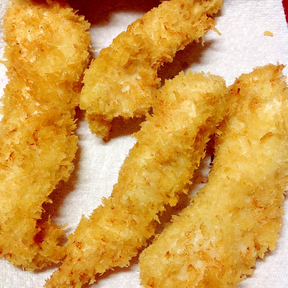 片手でカリカリ楽しいおやつ♪ スティックチキン