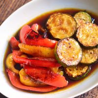 常備菜 簡単美味しい！ナスのポン酢揚げ浸し♪