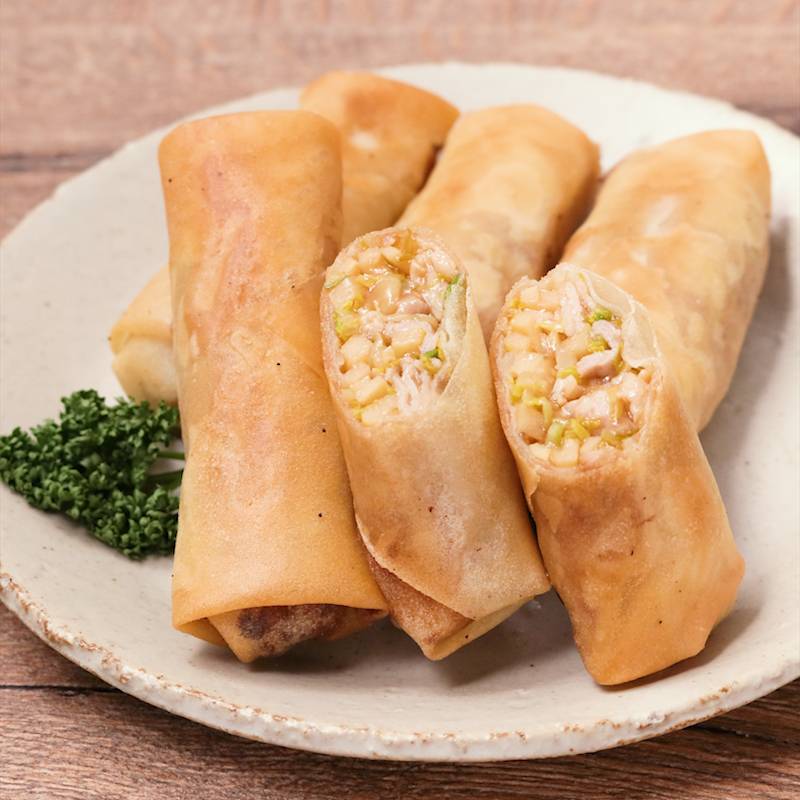 がっつり 豚バラ肉の春巻き