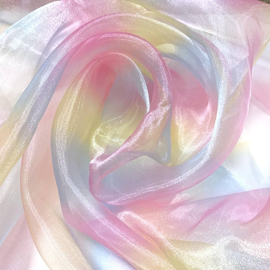 輸入生地 STOF☆コットン 生地 虹 レインボー ピンク☆50cmの通販 by kaoru's shopラクマ