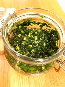 板前レシピ 行者にんにく ギョウジャニンニク醤油漬け 作り方 - ちっぴぃクッキング