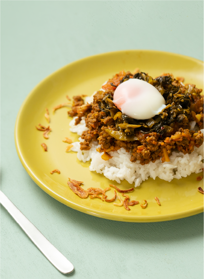 間違いなしの組み合わせ！ たらこの高菜チャーハン