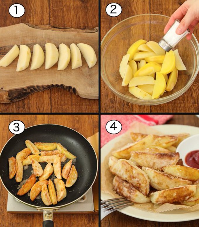 冷凍ポテト揚げないで食べるTikTok