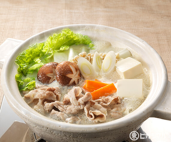 ごま味噌豆乳リボン発酵鍋