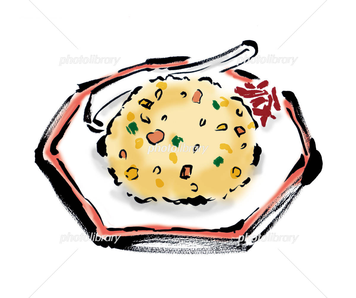 おいしいチャーハンを鍋で炒めるのイラスト素材・ベクター Image 191807827