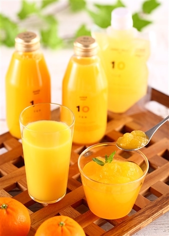 飲むみかんゼリーとやさしいみかんジュース あわせて10本セットmaru.webstore