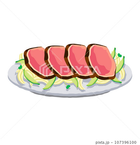 ローストビーフの日 」松野美穂💮6 15-6 25展示のイラスト